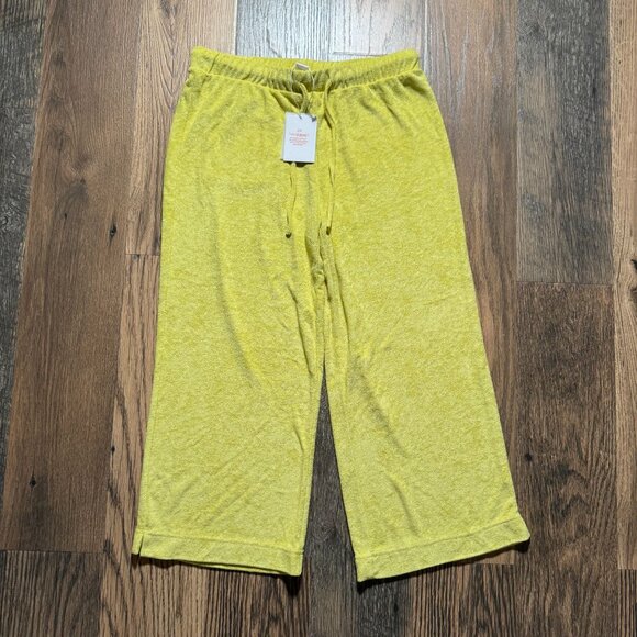 Andie Swim The Crop Pant Women's Size Small in Yellow Lime Green New With Tags! - Picture 1 of 4